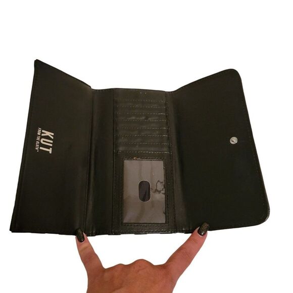 Kut from the Kloth Womens Wallet Black OS Slim Striped - Picture 4 of 7